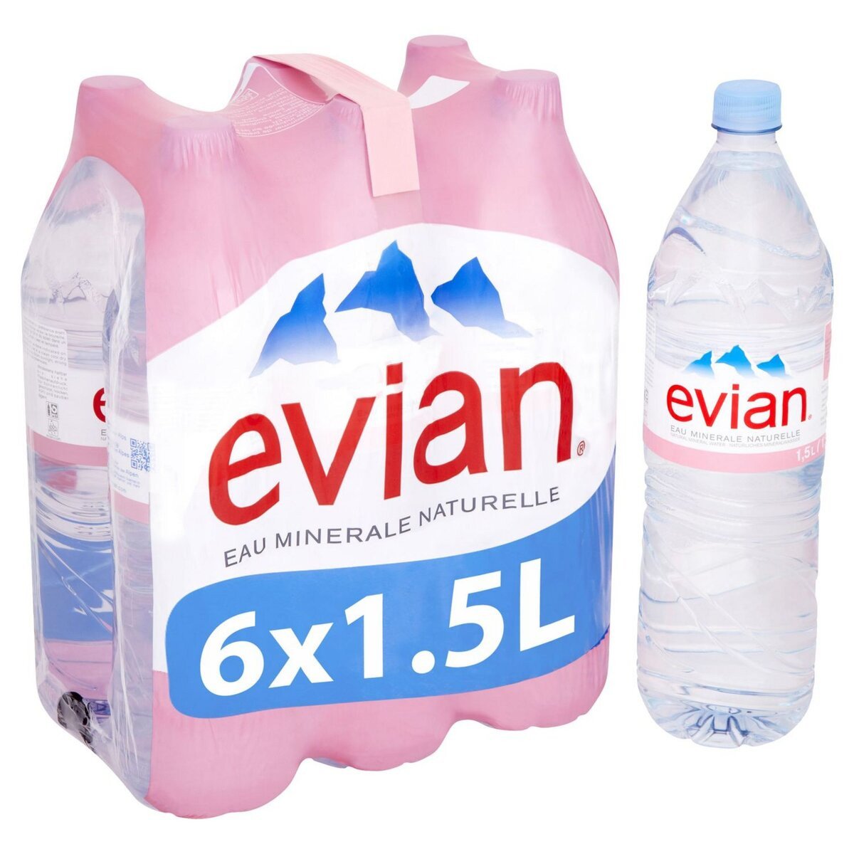 Evian Eau de source 6 bouteille de 1.5L