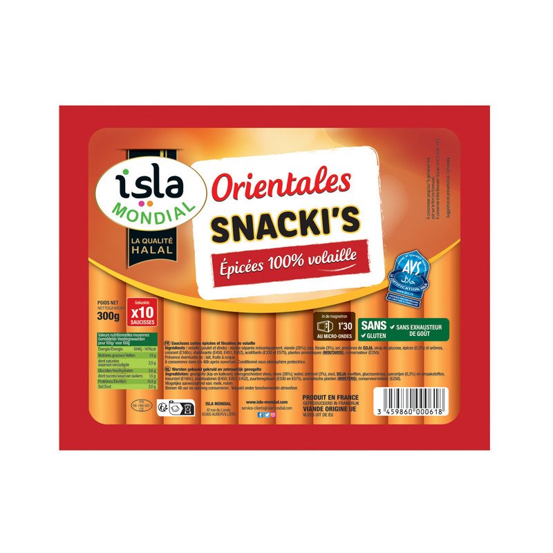 Orientales Snacki's Épicées 100%volaille