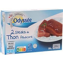 Odyssée 2 steak de Thon Albacore 250g