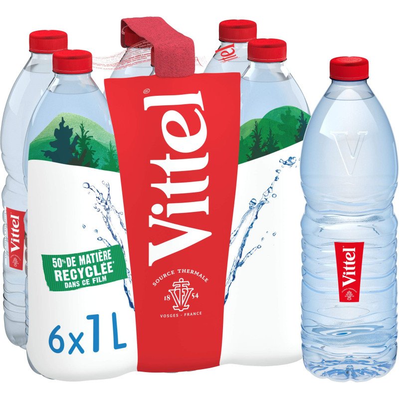 Vitel Eau de source 6 bouteille de 1L