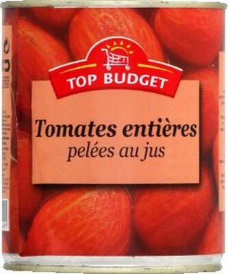 TOP BUDGET TOMATES ENTIERES PELEES AU JUS